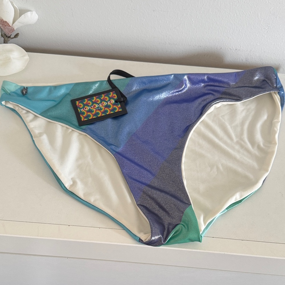 Kurt Geiger Teal and Blue Bikini Bottom